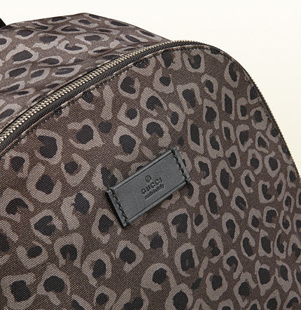 Gucci - g-active leopard nylon backpack – vommer display picture 1