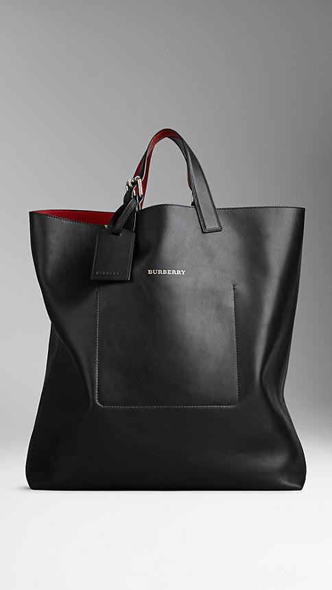 Burberry - Large Bonded Leather Portrait Tote Bag – vommer